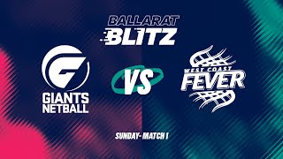 Ballarat Blitz  GIANTS v West Coast Fever [upl. by Caputto]