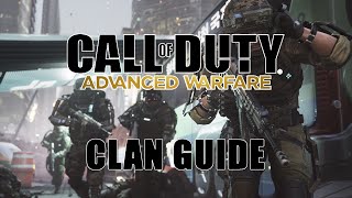 Call of Duty Advanced Warfare  How to Create a Clan [upl. by Cohby615]