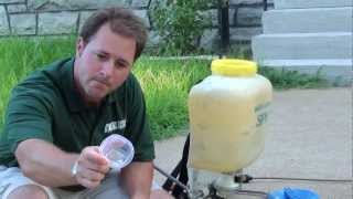 Spraying Nutsedge  Lawn Care [upl. by Hollington]