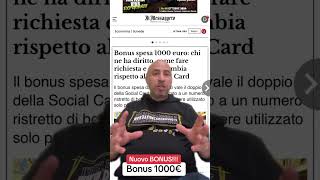 Bonus spesa 1000€ bonusspesa bonusspesa2024 [upl. by Adrell]