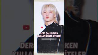 Ders çalışırken kullanabileceğiniz siteler  İdollerle ders çalışın✨ kpop study straykids [upl. by Siul]