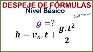 Despeje de Fórmulas Física  Nivel básico  5 Ejercicios [upl. by Fabri]