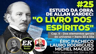 25  O Livro dos Espíritos de Allan Kardec  itens 33 e 33a  estudo completo da obra [upl. by Nickolai]