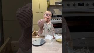 Cooking with my 22 month old 😩 baby momlifevibes cookingchannel chillbaby momlife dailyvlog [upl. by Esylla]