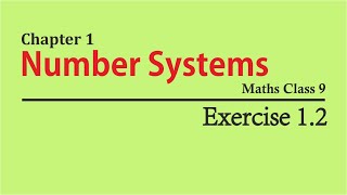 NCERT Solutions for Class 9 Maths Chapter 1 Exercise 12 [upl. by Einwahs]