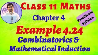 TN 11th Maths  Example 424 Combinatorics amp Mathematical Induction  TamilNaduSyllabus  AlexMaths [upl. by Etnuahc]