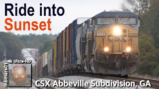 8b4k CSX Rides into the Sunset ComerAthens GA 10282024 [upl. by Augustine]