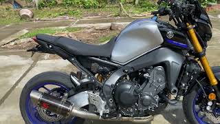 Yamaha MT09 SP 2022  Akrapovic Racing Line full system exhaust sound [upl. by Okier254]