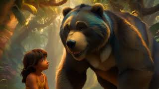 bhaloo teaching Mowgli  the jungle book  cartoons for kids  animation story video  eurokids99 [upl. by Ylek]