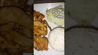 IDEA DE ALMUERZO 2 😋tendencias almuerzos polloasado pure arroz viralvideo [upl. by Kearney939]