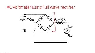 AC voltmeters  Using Rectifiers  Electrical Instruments  EIM   Lec  11 [upl. by Ellehs908]