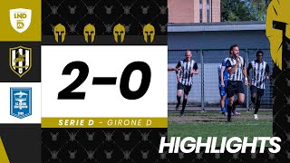 FANFULLA 20 BORGO SAN DONNINO  Serie D Highlights 20232024 [upl. by Stoat410]