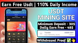 2024 BEST EARINGS PLATFORM ll DAILY EARN A LOT OF USDT ✅ EVERY DAY 5 [upl. by Oretna]