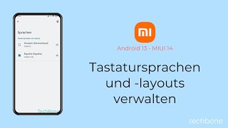 Tastatursprachen und layouts verwalten  Xiaomi Android 13  MIUI 14 [upl. by Ynnos102]