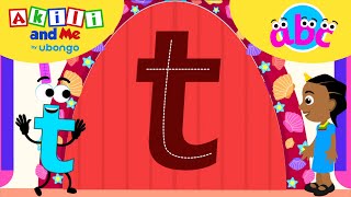 LETTER T Adventures ABC learning for toddlers  Learn and Play with Akili and Me [upl. by Rollecnahc]