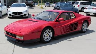 1990 Ferrari Testarossa Start Up Exhaust and In Depth Review [upl. by Oetam233]