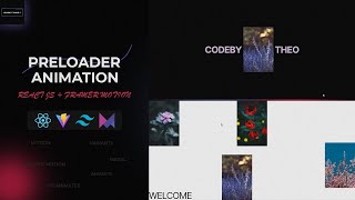 Create preloader animation transition  React js  Framer motion  awwwards SOTD [upl. by Gurango225]