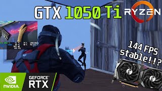 🚀 GTX 1050 Ti · Ryzen 5 5600X · 144 FPS Stable · Performance Mode · Fortnite [upl. by Zapot]