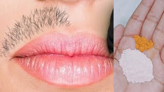 How to remove facial hair at home in 5 minutes  Facial hair removal at home  Hair removal tips [upl. by Enrichetta]