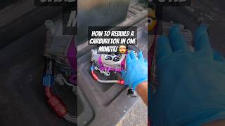 How to rebuild a E85 carburetor in one minute 🤯 e85 400sbc carburetor n2o [upl. by Takakura]