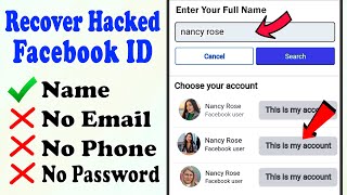 How to Recover Hacked facebook account 2023 facebook access Get FB id facebook hacked recovery 2023 [upl. by Niobe]