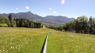 Sommerrodelbahn Lenggries Germany [upl. by Suhcnip]