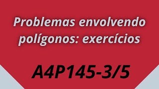 Problemas envolvendo polígonos exercícios  Exercício conceitual 3 [upl. by Annaili]