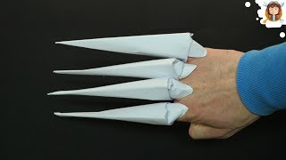 How to make origami claws  Paper Claws [upl. by Sualkcin]