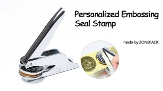 Operation of Embossing Seal Stamp [upl. by Julie592]