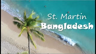 Real Beauty of Saint Martin  Bangladesh  Drone View [upl. by Tecu]