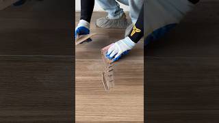 Perfect WoodLook Floor Tile Grouting Professional and So Satisfying [upl. by Ecyle677]