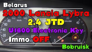 Lancia Lybra 24 No Start Immo OFF with SQU OF68 Emulator [upl. by Lek752]