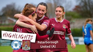 HIGHLIGHTS Peterborough United Women 0 Northampton Town 2 [upl. by Ursal]