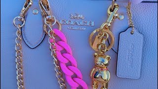 ✨🎀What’s in my Large Rowan Coach Bag  🎀✨coach [upl. by Barn]