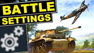 Competitive War Thunder settings 🔧 guide to customizing games quotBattle settingsquot options [upl. by Benge]