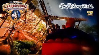 The Barnstormer Roller Coaster at Night On Ride Low Light 4K POV Walt Disney World 2024 01 06 [upl. by Apeed245]