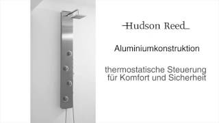 Hudson Reed Thermostatisches Duschpaneel aus Aluminium  Sydney AS391 [upl. by Dahraf264]