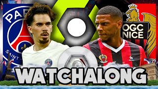 PSG 21 OGC Nice • Ligue 1 Uber Eats LIVE WATCH ALONG OGCNPSG [upl. by Sitnerp]