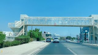 Dali Odysseos street – A1 – Lakatamia Nicosia road trip 20240719 [upl. by Weissmann]