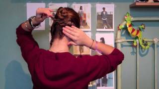 Tutoriel Coiffure n°8   Chignon torsadé pour les fêtes [upl. by Nirehs]