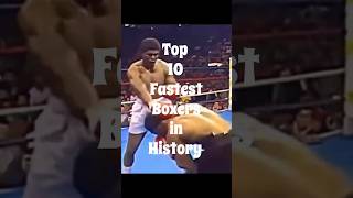 Top 10 Fastest Boxers In History 💙facts top boxing trending [upl. by Ellenor]