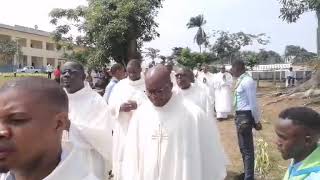 Messe de prémices de labbé WAHINDA WAHINDA Sosthène au petit Séminaire Saint Jean de Libreville [upl. by Lucilla]