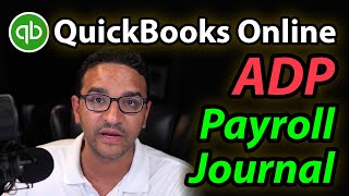 QuickBooks Online Payroll Expenses Journal Entry for ADP [upl. by Rosalba32]