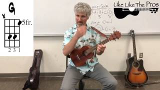 Major Chord Triads and Inversions on Ukulele [upl. by Akfir]