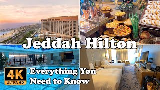 Jeddah Hilton Hotel Saudi Arabia incl Executive Lounge Everything You Need to Know in 4K [upl. by Tiram]