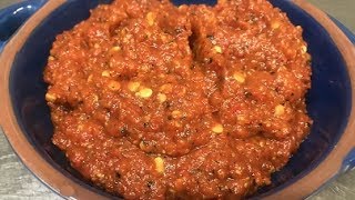 How To Make Turkish Chilli Paste Biber Salçası [upl. by Noteek]