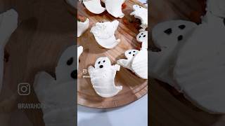 BooSchetta ghostly yummy 👻 booschetta bruschetta appetizershalloweenappetizers halloween [upl. by Odraboel]