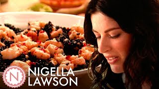 Nigella Lawsons Prawn and Black Rice Salad with Vietnamese Dressing  Forever Summer with Nigella [upl. by Corder]