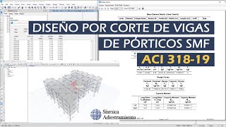 ETABS®  Diseño por Corte de Vigas de Pórticos SMF ACI 31819 [upl. by Aihsotal465]