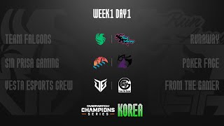 Overwatch Champions Series Korea OWCS Korea  Week 1 Day 1 [upl. by Netsryk]